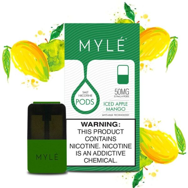 MYLE V4  ICED APPLE MANGO PODS