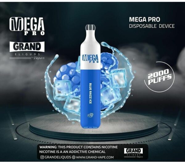 MEGA PRO BLUE RAZZ ICE 2000 Puff 20mg