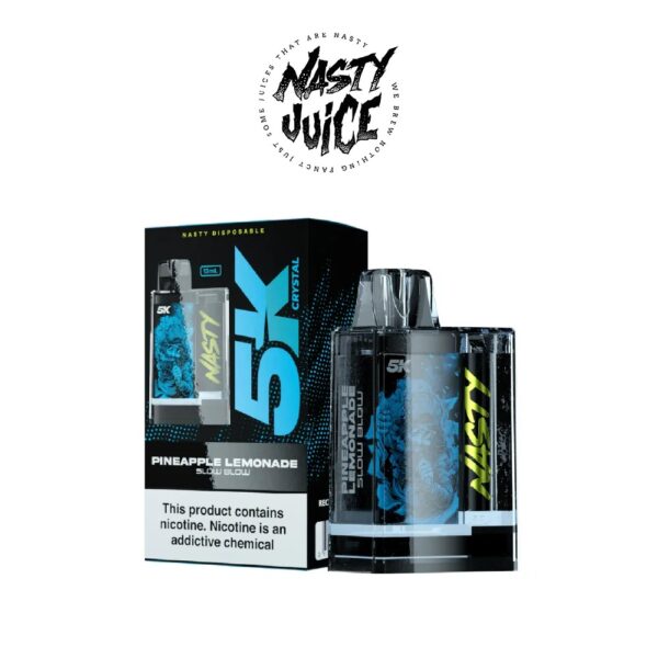 سحبة ناستي 5000 بوف - اناناس ليمون nasty-disposable-5k-crystal-pineapple-lemonade-slow-blow