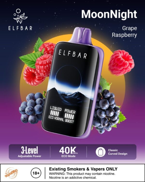 ELF BAR 40,000 PUFFS - Grape Raspberry